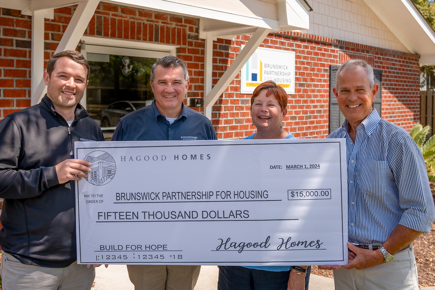 Hagood Homes Supports Transitional Housing Efforts in Brunswick County